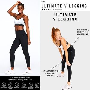 Large PINK Ultimate V Leggings